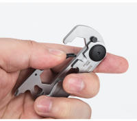 Multiherramienta SWISS TECH 13 En 1 Portátil Y Multifuncional Con Clip De Carabiner Para Camping Y Senderismo Kit De Herramientas De Billetera EDC - details 10