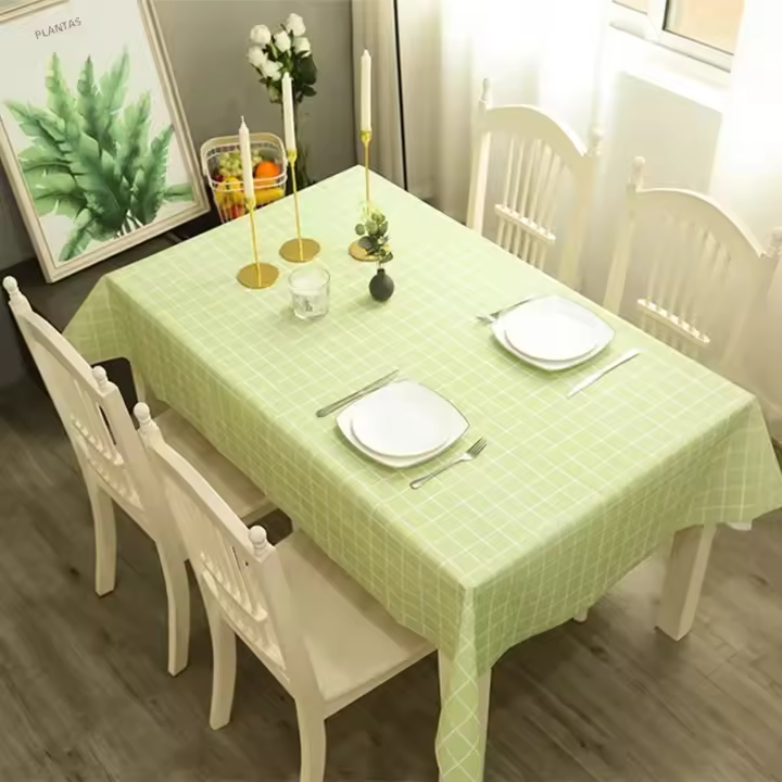Mantel De Cocina Japonés Impermeable Y Resistente Al Aceite PVC Lattice Sin Lavado Teléfono De Hierro Para Hogar Clásico Estilo Cuadrícula - 1