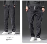 Pantalones Casuales De Corduroy Para Hombre Cintura Elástica Estilo Clásico Moda Comoda Talla Recta Negro Gris Caqui Primavera Otoño - details 6