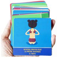 Tarjetas de posturas de yoga, juguetes, Divertida juego de yoga familiar para niños, flexibilidad y Balance, educational, Nuevo - details 3