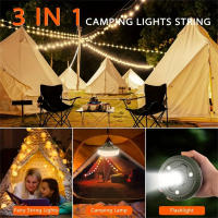 Luz De Tenda Recargable 10M 3-en-1 Para Camping Con Luz RGB Y Cálida 8 Modos Luz De Hadas LED Para Exteriores E Interiores - details 4