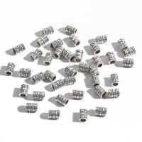 Tubos De Plata Tibetana 5-12mm 50/100pcs Hileras De Metal Para Encantos DIY Suministros De Joyería Hechos De Aleación De Zinc - details 12