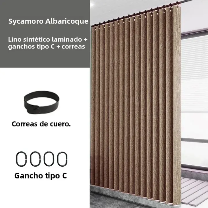 Gran Anillo Laminado Para Baño Cortina De Ducha Impermeable Y Resistant to La Humedad En Lino sintético Multicolor - 1