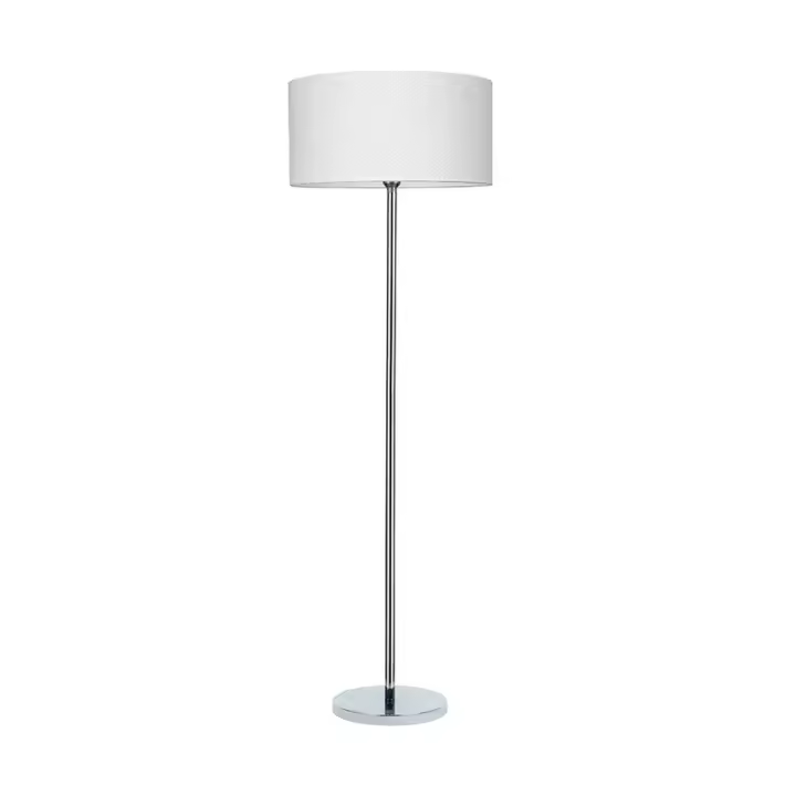 Lámpara de Pie Schelda, Metal, Beige, 50x50x166 cm - 1