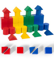 Juguetes Educativos Montessori Para Niños Bloques Creativos De Madera Juego De Inteligencia Con Colores Y Formas Aprendizaje Temprano - details 6