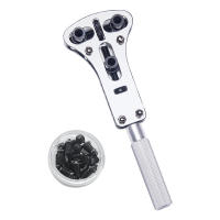 Herramienta De Reparación De Reloj Impermeable Ajustable Con 3 Garrajas Abre-Carcasa Remover De Batería Y Engrosador - details 3