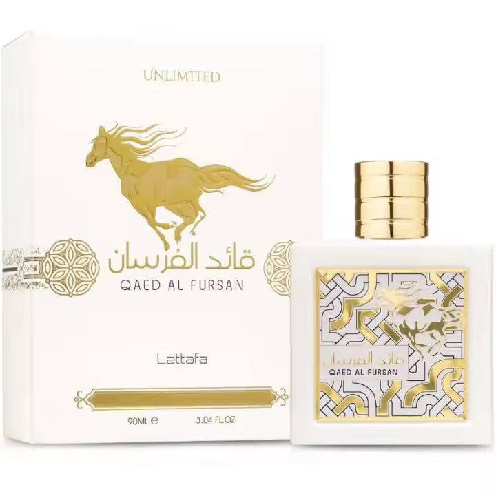 Lattafa  Qaed Al Fursan Unlimited 90ml Eau de Parfum White Edition Perfume Oriental Unisex - 1