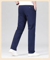 Nuevos Pantalones Casuales Para Hombre De Algodón Para Todas Las Estaciones Pantalones Negocios Rectos Y Slim Moda Clásica Talla Grande Con Bolsillos - details 9