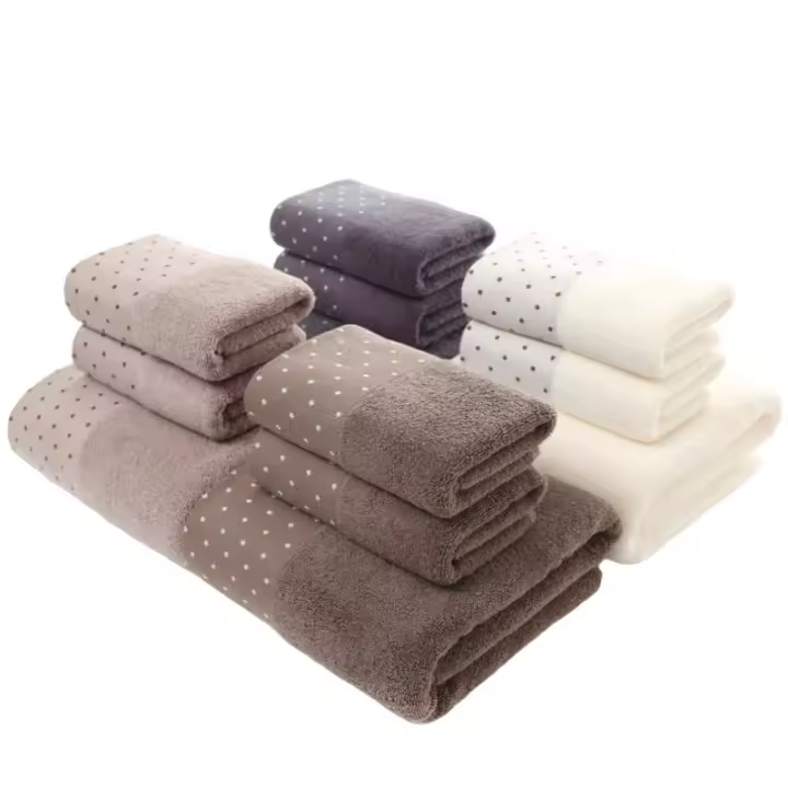 Juego De Toallas De Baño Inyahome 3 Piezas Algodón 100% Suaves Y Gruesas Toalla De Baño Grande 2 Toallas De Mano Lujo Para Baño Y Ducha - 1