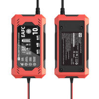 Cargador De Batería Para Coche Y Motocicleta 12V 8A 10A Pantalla Táctil LCD Digital Inteligente Carga Rápida Reparación Pulso - details 9