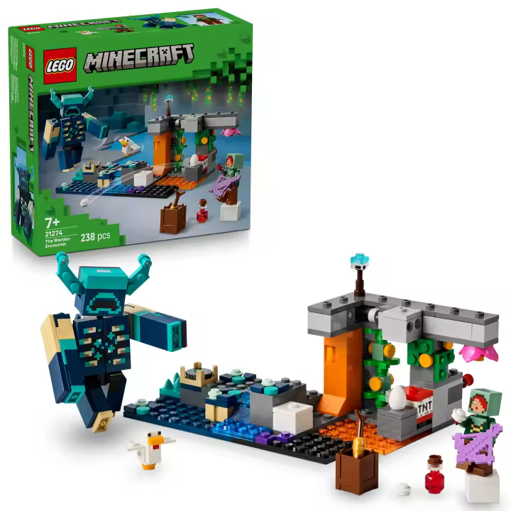 [PREVENTA] LEGO® Minecraft® El Encuentro con el Custodio Producto Coleccionable Basado en el Videojuego, Juguete de Construcción Creativa, Decoración para Niños y Niñas de 7 Años o Más 21274 - 1