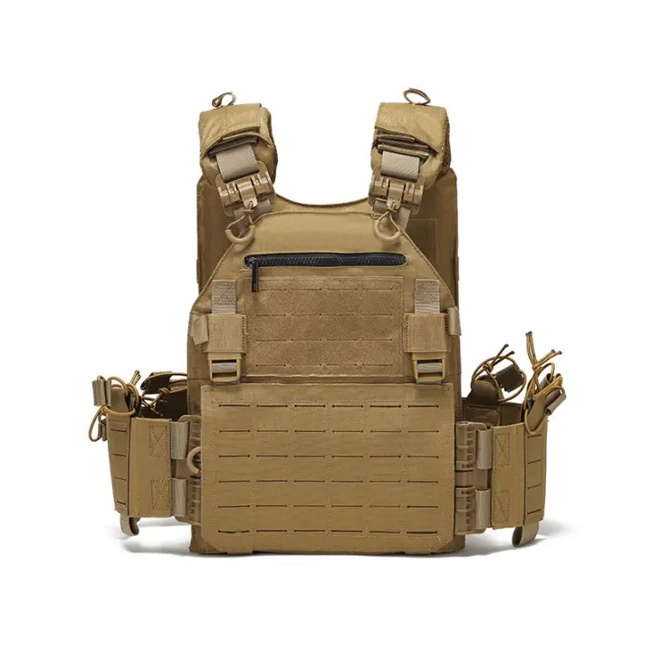 Chaleco táctico para exteriores, multifuncional, expansible, práctico chaleco de entrenamiento militar de liberación rápida, impermeable y resistente al desgaste. - 1