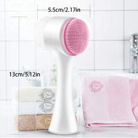 Cepillo Manual Para Limpieza Facial De Doble Lado Con Silicona Escobilla Facial Para Exfoliación Y Masaje Cuidado De La Piel - details 5