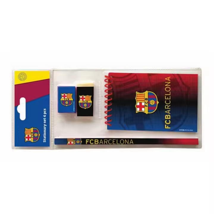 Casa Y Menaje Set Papelería Alta Calidad 4 Piezas FC Barcelona - 1