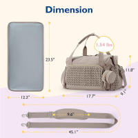 Gran oferta de bolso de mano para pañales de bebé, de gran capacidad, para viaje, para hospital, con chupete. - details 1