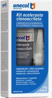 Unecol Kit Accelerante Aerosol + Cianoacrilato para Materiales Porosos, Plásticos. Botella 200 ml + 50 ml. Pegamento, Adhesivo, Sellador, Silicona - details 1