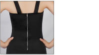 Vestido Elegante Y Delgado Para Oficina En Negro Vestido Mini De Hombros Descubiertos Estilo Oficina Lady Zipper Sin Mangas Para Mujer Verano - details 6