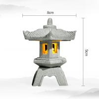 Mini Lámpara De Pagoda De Jardín Estatua Micro Paisaje Acuario Zen Jardín Bonsái Decoración Exterior Para Hogar Y Jardín - details 5