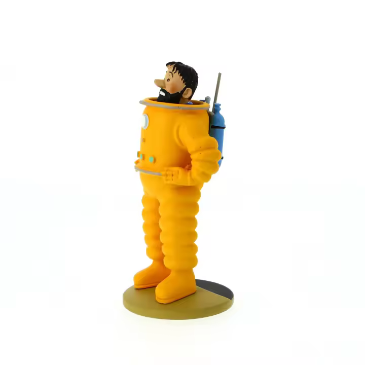 Figura de colección de resina Tintin Haddock Luna - 1