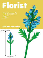 Bloques De Construcción Verde Plantas Y Flores En Macetas Juego De Puzzle Micropartículas Juguetes Ornamentales Para Niños - details 3
