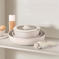 Almalux® Set Ollas y Sartenes Antiadherentes Granito con Mango Desmontable, Apilables, Inducción, Libre PFOA - details 1