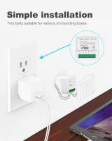 Interruptor Inteligente 16A Tuya ZigBee 3.0 Para Automatización DIY Módulo De Control De Luz Soporta 2 Maneras De Control Compatible Con Alexa Y Google Home - details 8