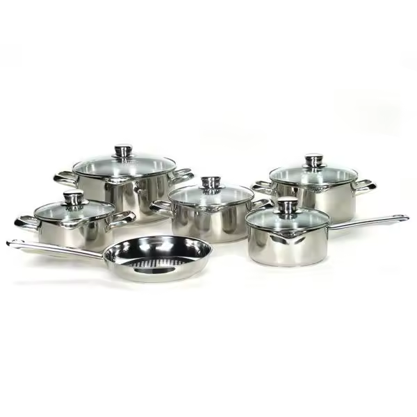 Crc Batería de Cocina Niagara 11 Piezas | Acero Inoxidable 18/10 - 1