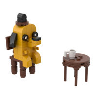 Bloques De Construcción Para Perros Lindo Perro Calmo Juguete De Peluche Coleccionable Personaje De Cómic Regalo De Cumpleaños Para Niños Y Niñas - details 2