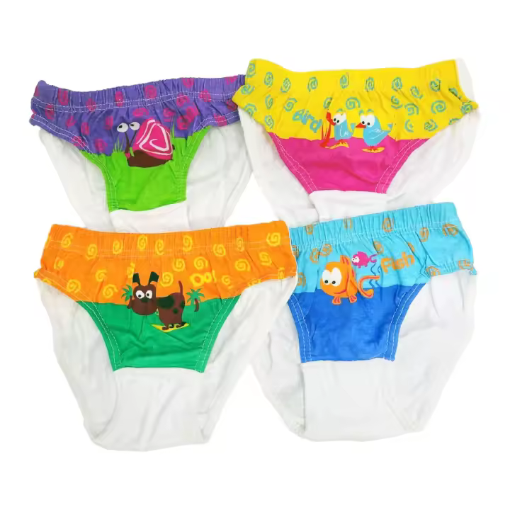 Pack 4 Calzoncillos infantiles con dibujos de animales Vidal - 1