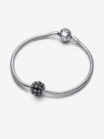 Pandora - Charm Redondo con pavé brillante-Plata de Legislación - details 0