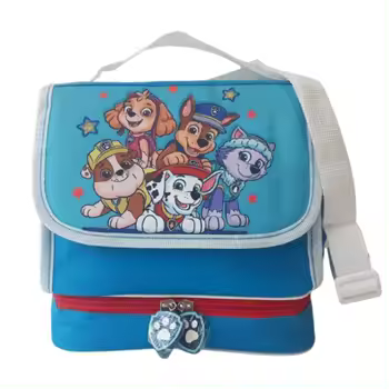 Disney, Portameriendas Térmica, La Patrulla Canina, Bolso par Merienda, Bolsa para Merienda, Infantil, Niñas, Niños, Paw Patrol, Color Azul y Rojo, 22 x 22 cm. Kiglam - 1