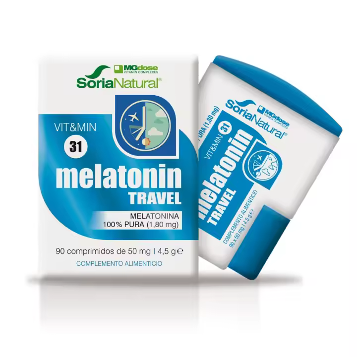 Melatonina Pura Soria Natural Sueño Dormir Profundamente 1.8mg - Caja con 90 Comprimidos para 3 - 1