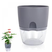 Maceta Automática De Plástico Para Plantas Hydroponicas Con Alambre De Hilo Para Riego Creativo Para Oficina Y Hogar Tamaño Compacto - details 9