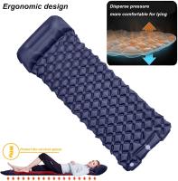 Colchoneta hinchable con almohada incorporada, colchón hinchable ultraligero de 2,0 in, empalmable, impermeable, antideslizante, adecuado para montañismo al Aire Libre - details 2
