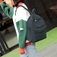 Mochila De Corduroy Para Mujer Estilo Preppy Sólido Bolsa De Hombro Para Niñas Teenager Cierre De Cremallera Material Principal Corduroy Lining De Poliéster - details 2