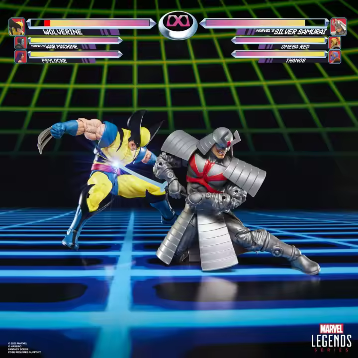 BLISTER 2 FIGURAS WOLVERINE & SILVER SAMURAI GAMEVERSE MARVEL LEGENDS 15CM - 1