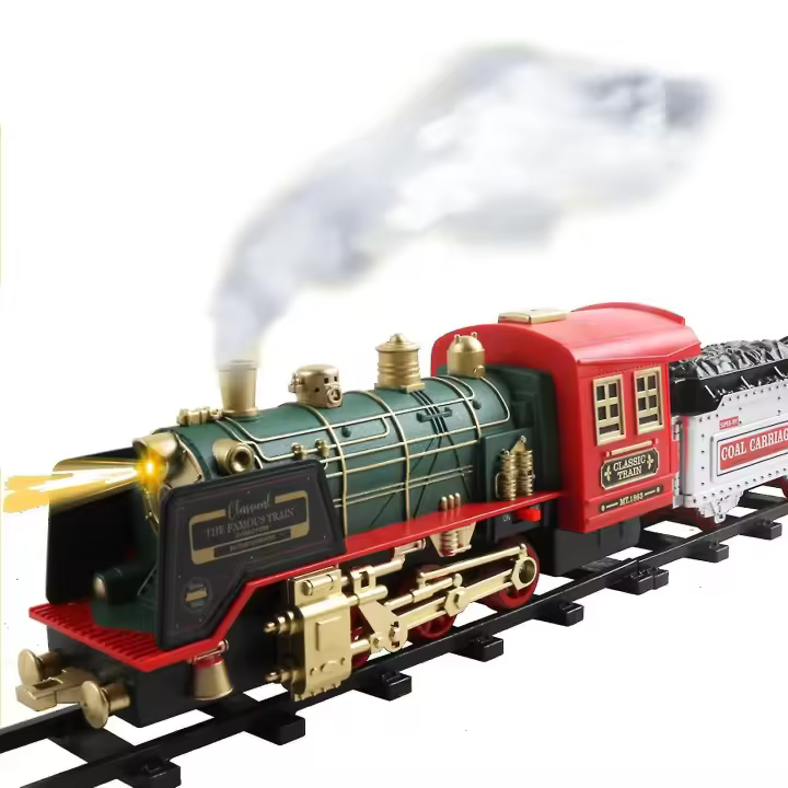 Los juguetes del tren del mejor vendedor fijaron, tren eléctrico recargable con el sonido remoto de las luces del vapor - 1