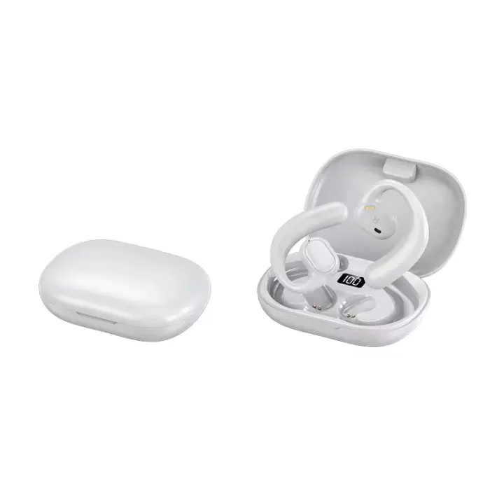Auricular Bluetooth con audio espacial 3D con aplicación, auriculares inalámbricos deportivos OWS intrauditivos Bluetooth 5.4, cancelación de ruido ENC, tiempo de reproducción de 22H - 1