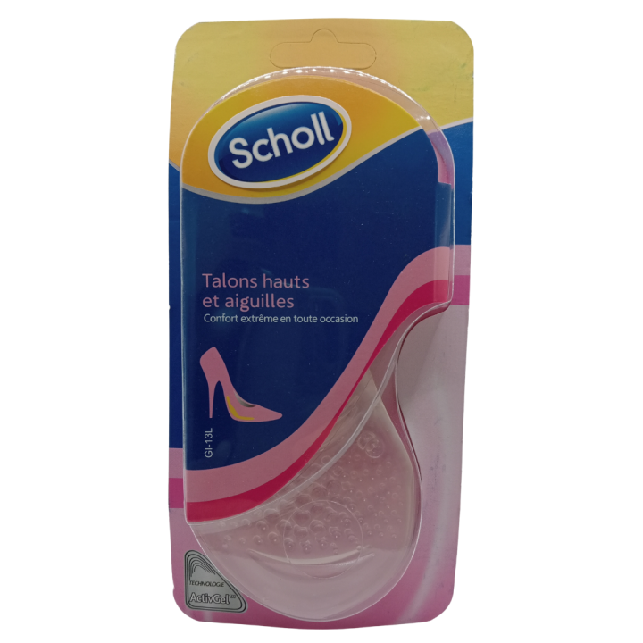 Plantillas de Gel Scholl para Zapatos con Tacón - Tamaño Pequeño, Cómodas y Discretas