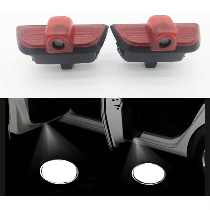 Proyector de logotipo de luz de puerta de 2 piezas compatible con Mercedes Benz W204 C180 C200 C250 C300 C350 08-13 Luz de cortesía láser de bienvenida LED automática (08-13 W204 -MB Logo) - 1