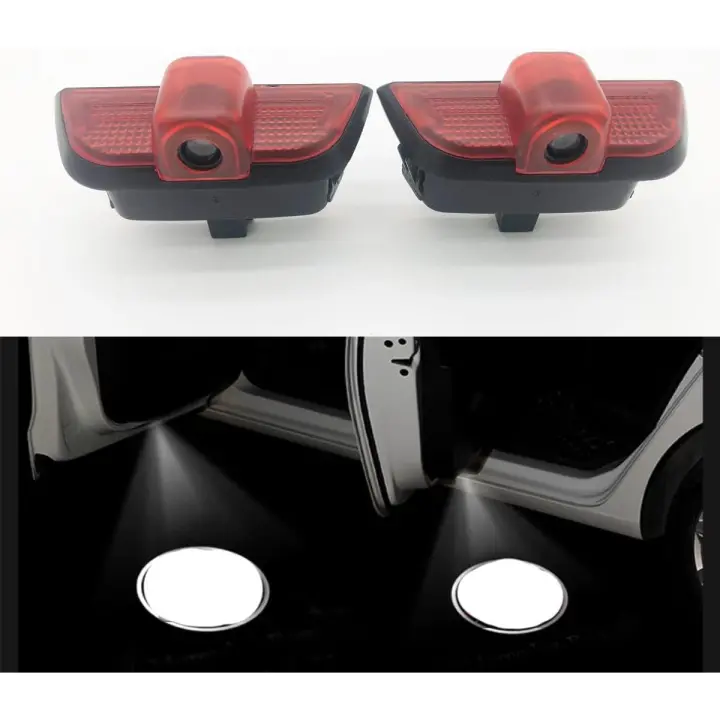 Proyector de logotipo de luz de puerta de 2 piezas compatible con Mercedes Benz W204 C180 C200 C250 C300 C350 08-13 Luz de cortesía láser de bienvenida LED automática (08-13 W204 -MB Logo) - 1