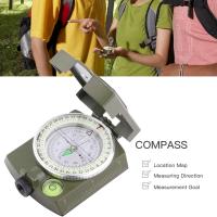 Brújula multicuonal, 2 colores de Alta precisión Brújula Militar al Aire Libre, Brújula impermeable lantes de Luz Nocturna para Emergencias de camping - details 0