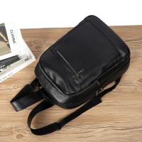 Mochipa De Cuero Autentica 100% para hombre, Morral para orden portátil de 14 pulgadas, de viaje, a la moda - details 1