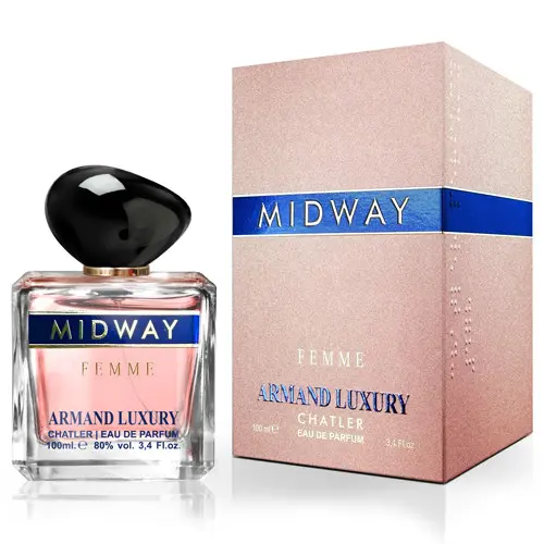 EAU DE PARFUM ARMAND MIDWAY WOMAN 100ML------SUPERTOP VENTAS----MARCA CHATLER----DURACIÓN LARGA 8 HORAS - 1