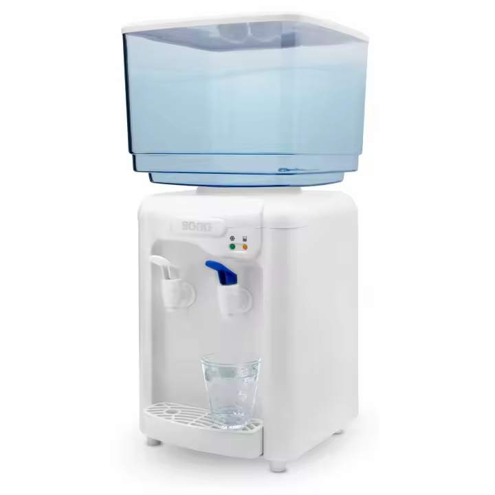 DISPENSADOR DE AGUA SOGO – GARRAFA + TANQUE - 2 GRIFOS - 7L - 65W - 1