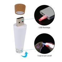 Luz De Botella Recargable USB En Forma De Corcho Mini Luz De Artesanía Para Decoración De Fiesta Navidad Boda En Botellas De Vino - details 1