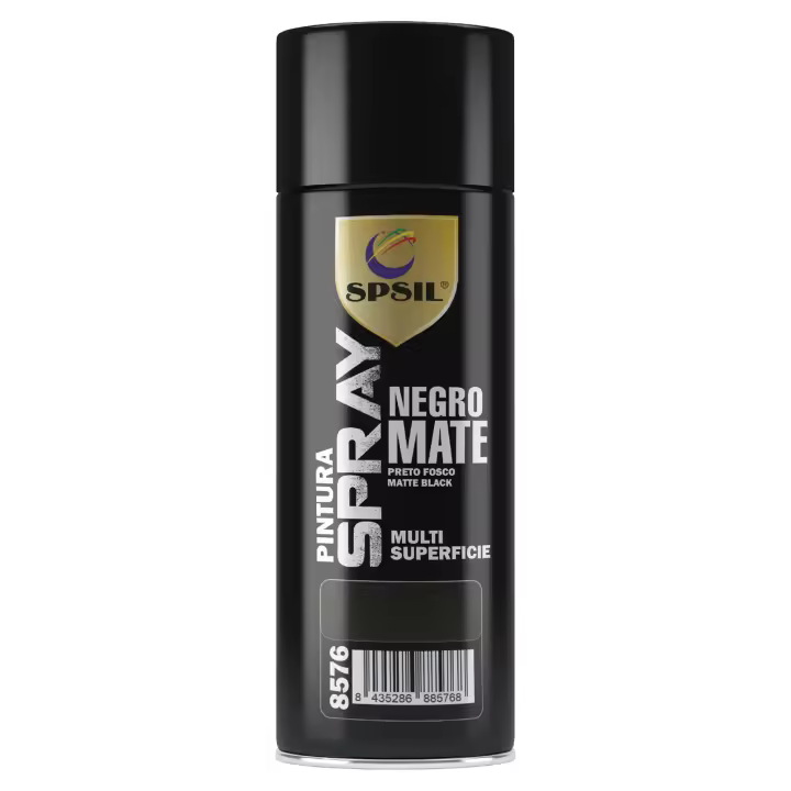 Spsil Pintura en Spray Profesional 400ml - Multifunción para Metal, Madera, Cartón, Cerámica y Más - Amplia Gama de Colores y Acabados - 1