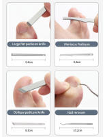 Kit De Manicura Y Pedicura En Acero Inoxidable Herramientas De Cuidado De Uñas Y Pies Incluye Tijeras De Cutícula Y Afeitadora De Pies Vchose - details 18