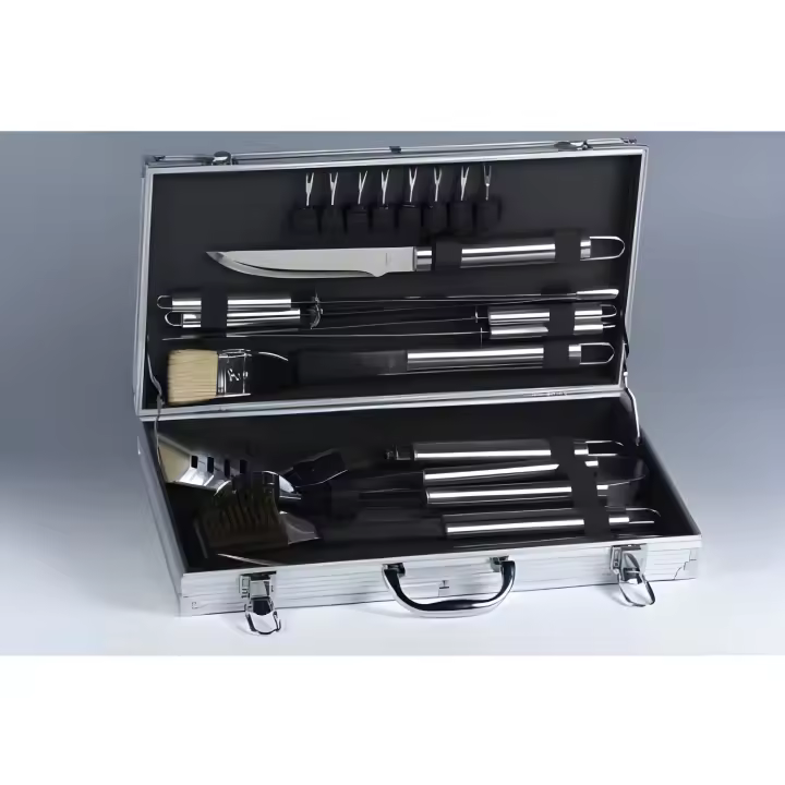 Zilverstad Leopold Vienna Grillmaleta 18 teilig 8x24x27 LV01070 - 1