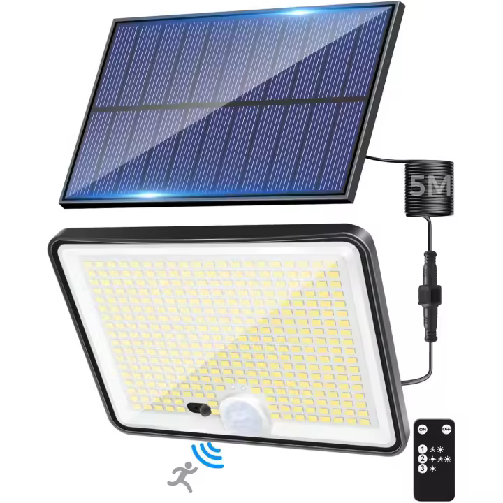 Foco LE Exterio Solare co Contro Remot IP6  Blanc Frío - 1